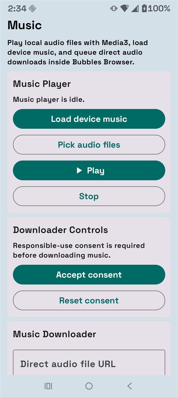 Local music player